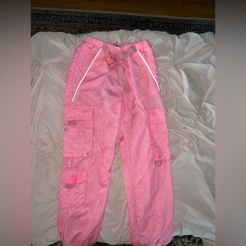 Hot Pink Reflective Joggers